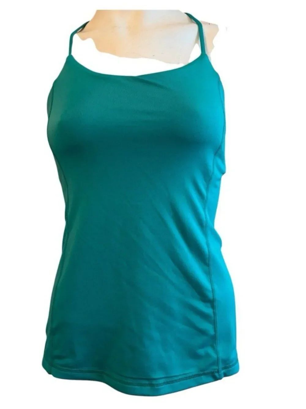 Old Navy Active Go Dry Tank Top Women's XS Teal Green Racerback Athletic Stretch